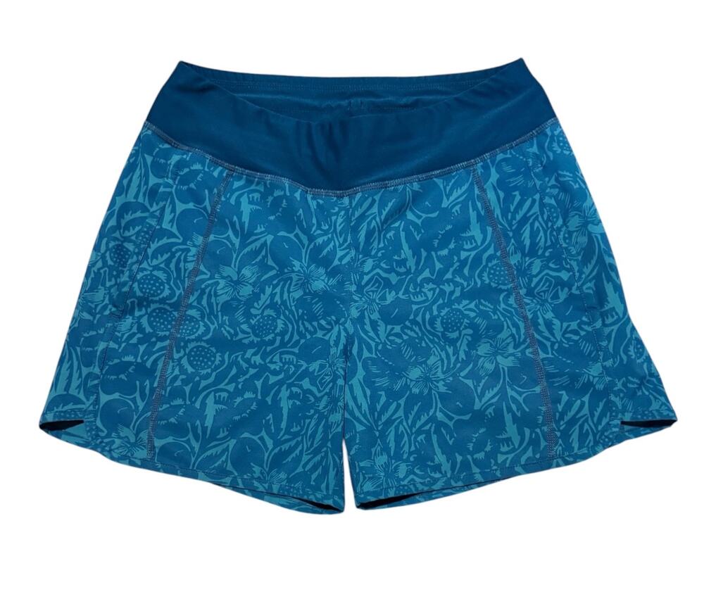 Title Nine 5β Athletic Floral Print Shorts Blue XS Water Sports Outdoors Swim